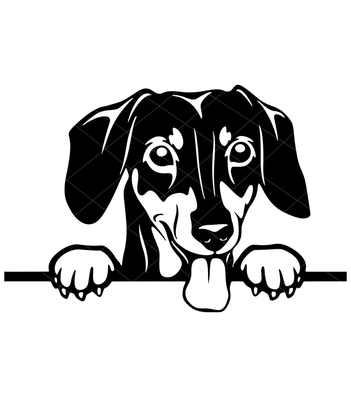 Такса силуэт