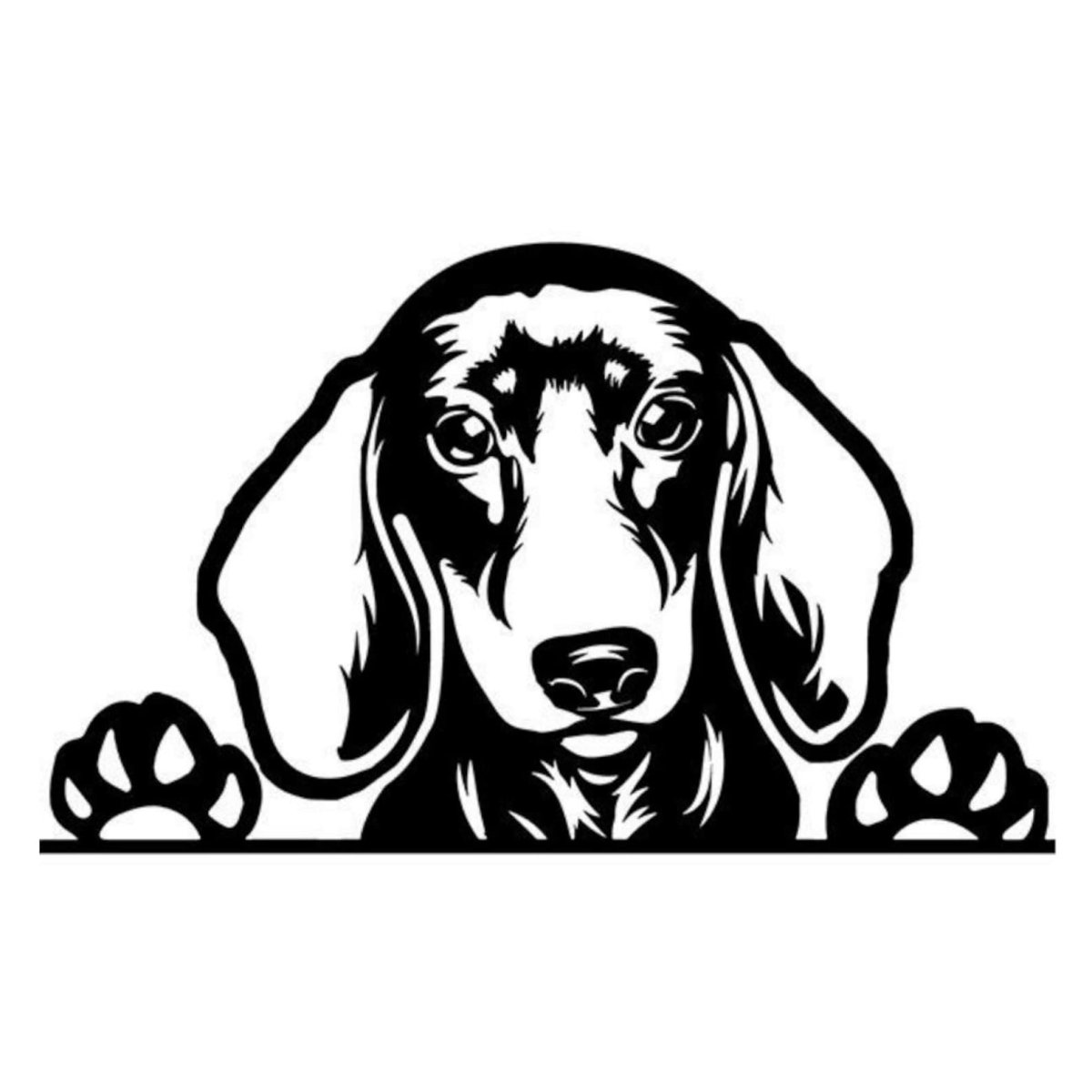 Такса трафарет