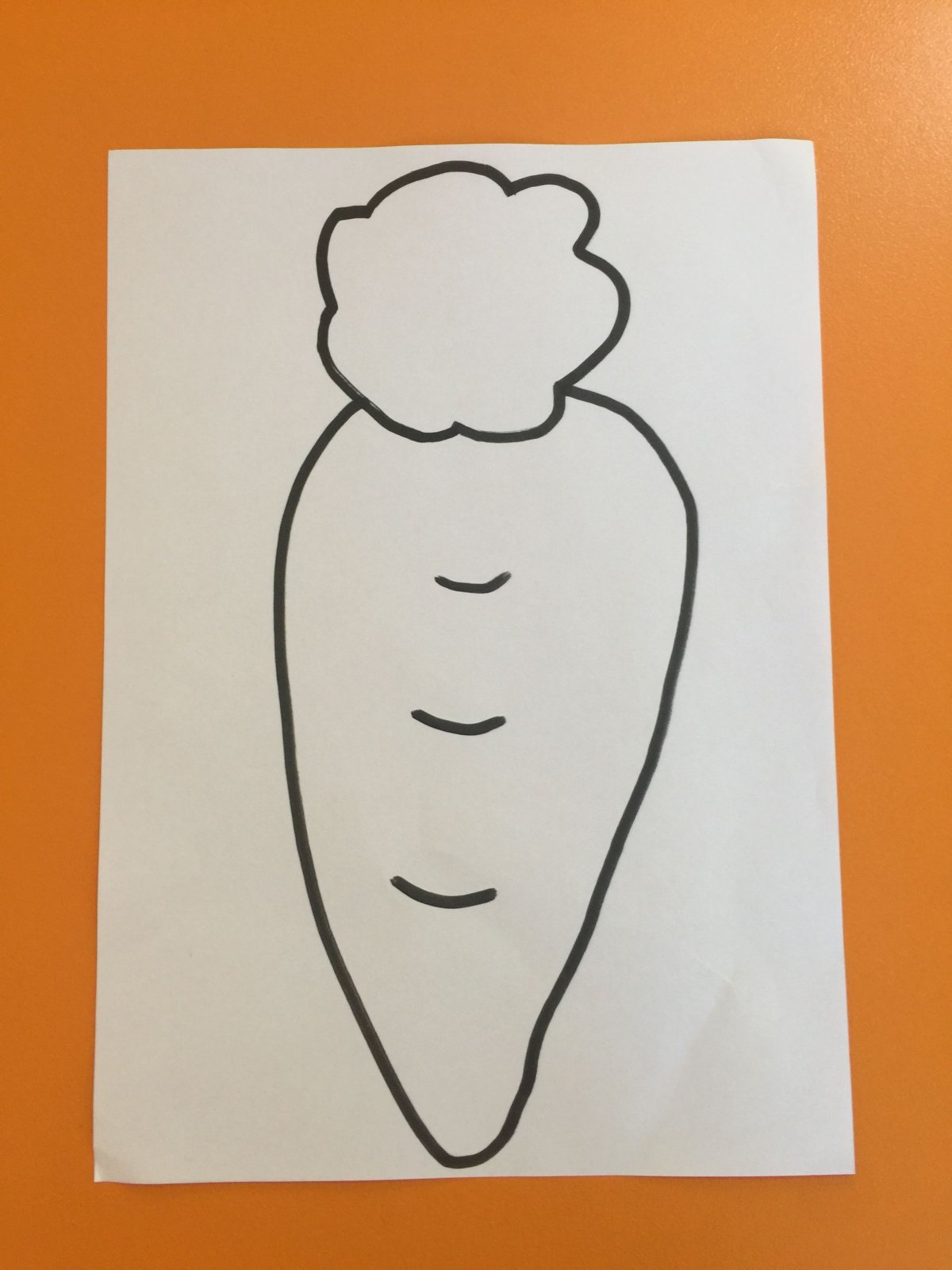 Морковь раскраска