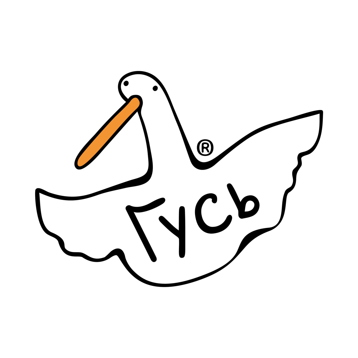 Трафарет гуся для вырезания