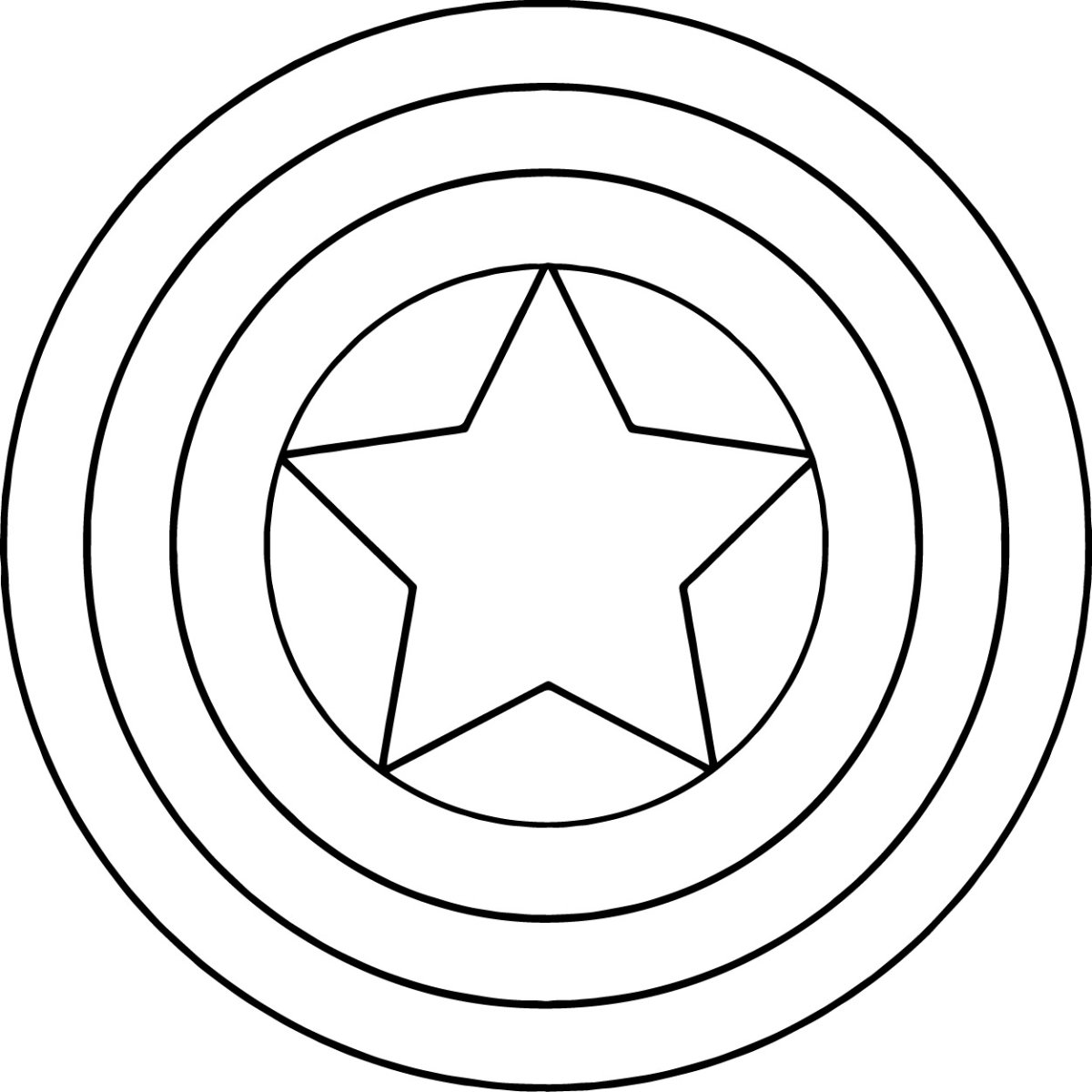 Щит капитана Америки чб