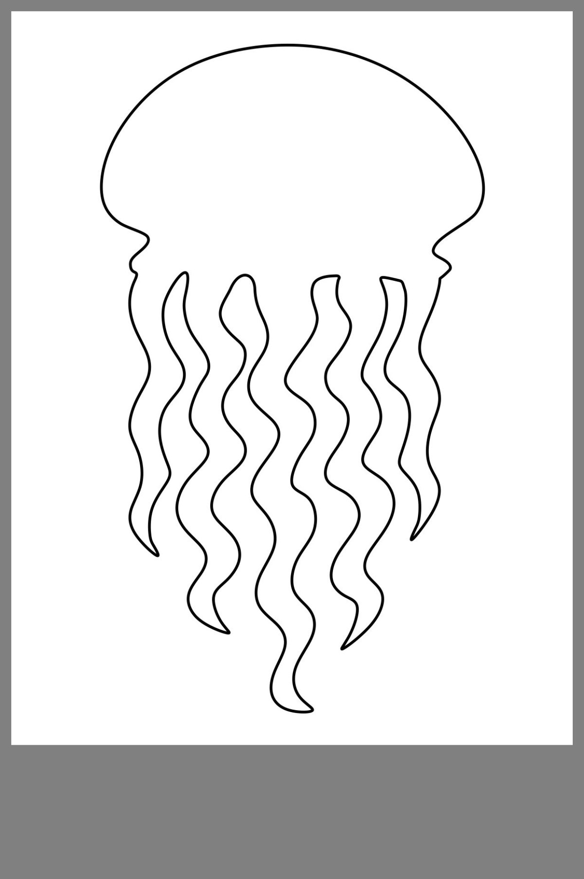 Медуза трафарет