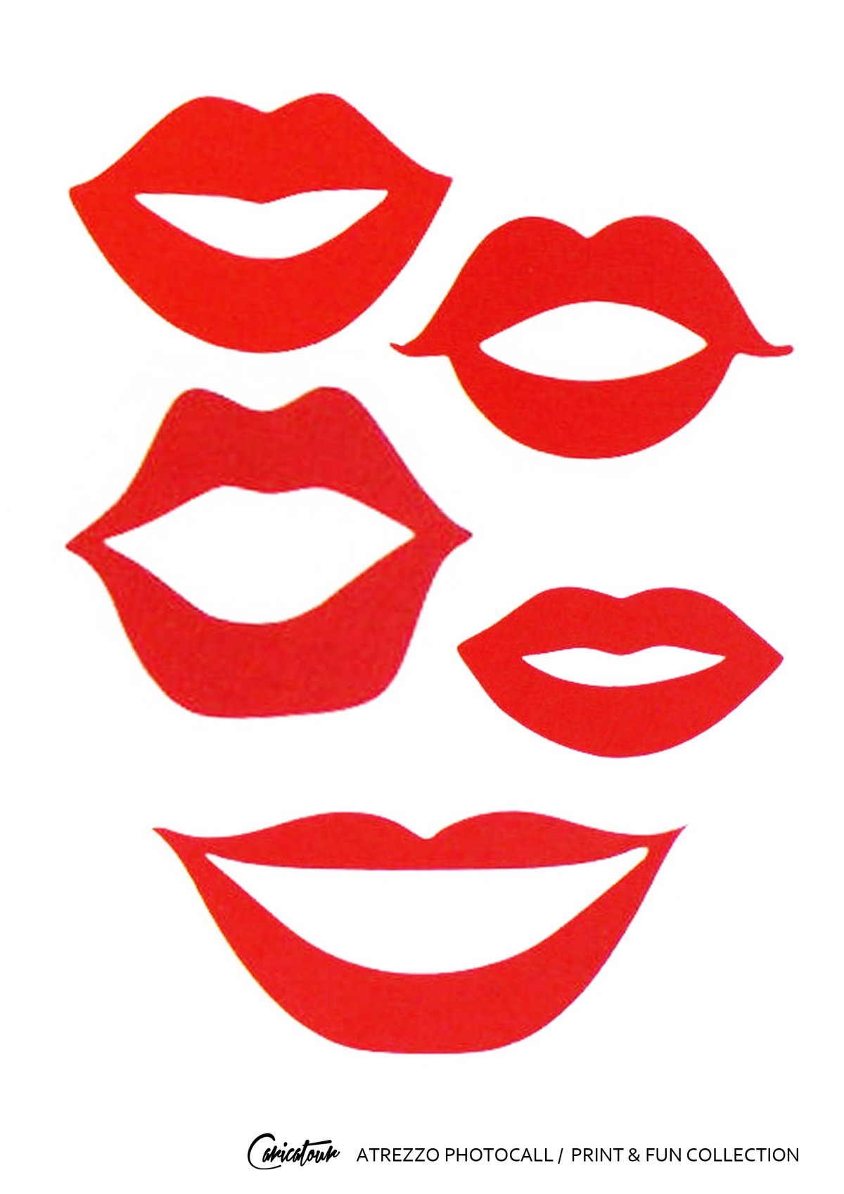 Губы трафарет