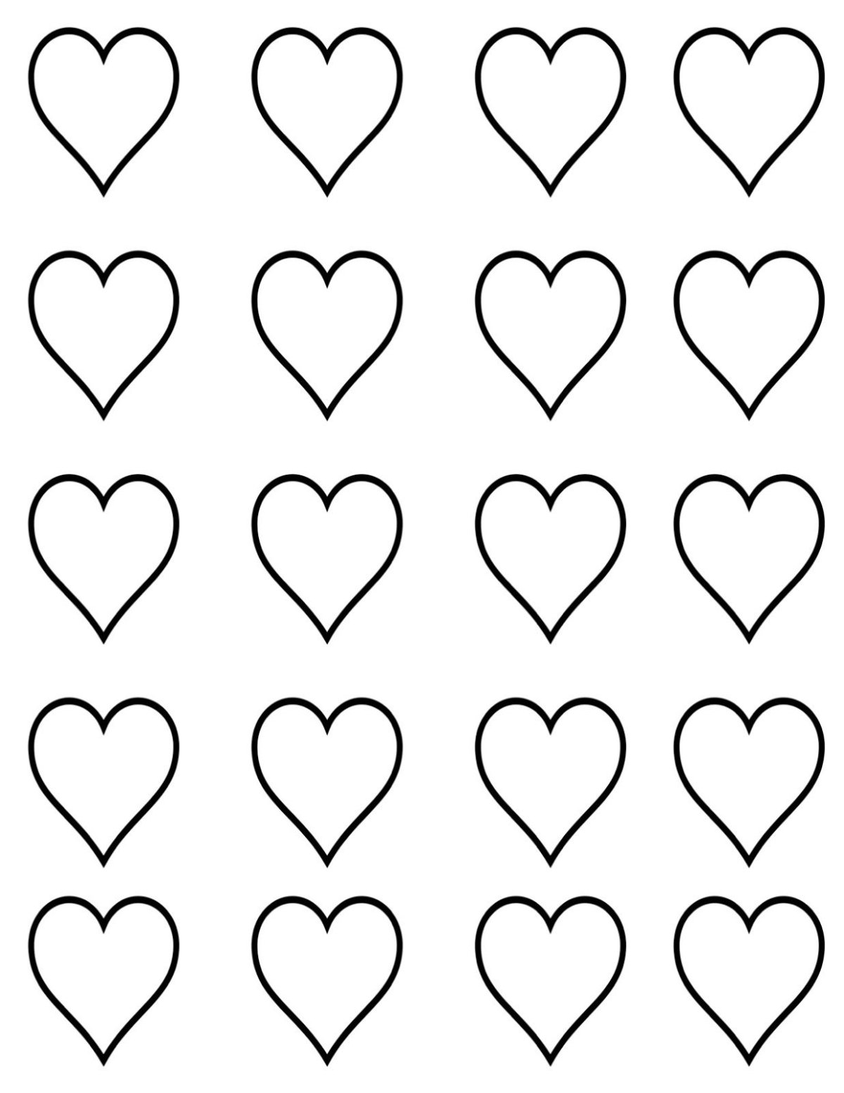 Сердце шаблон