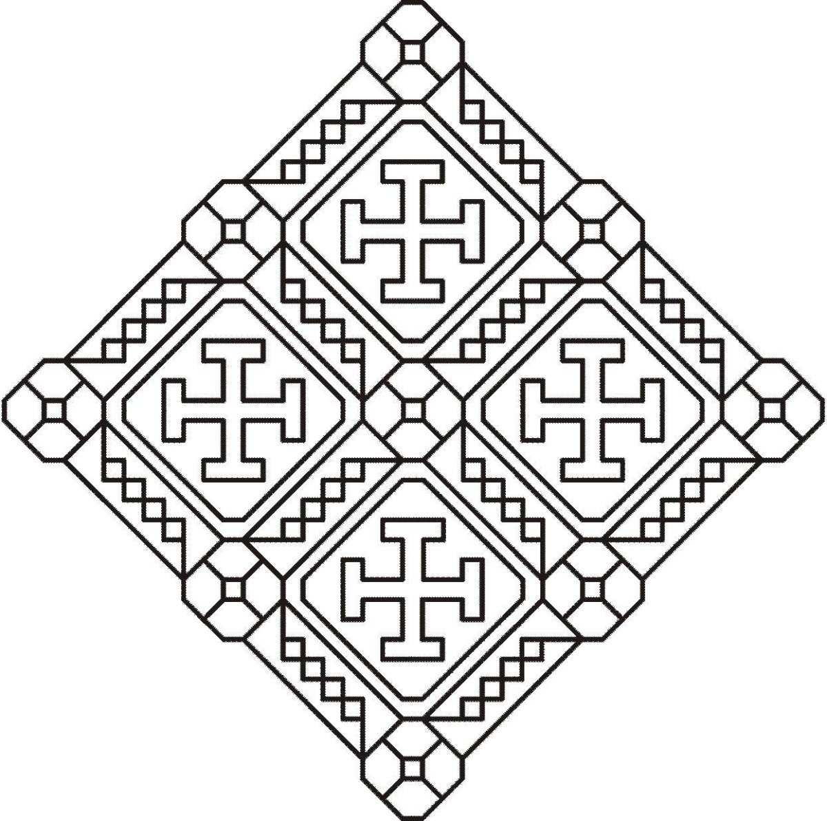 Белорусский орнамент раскраска