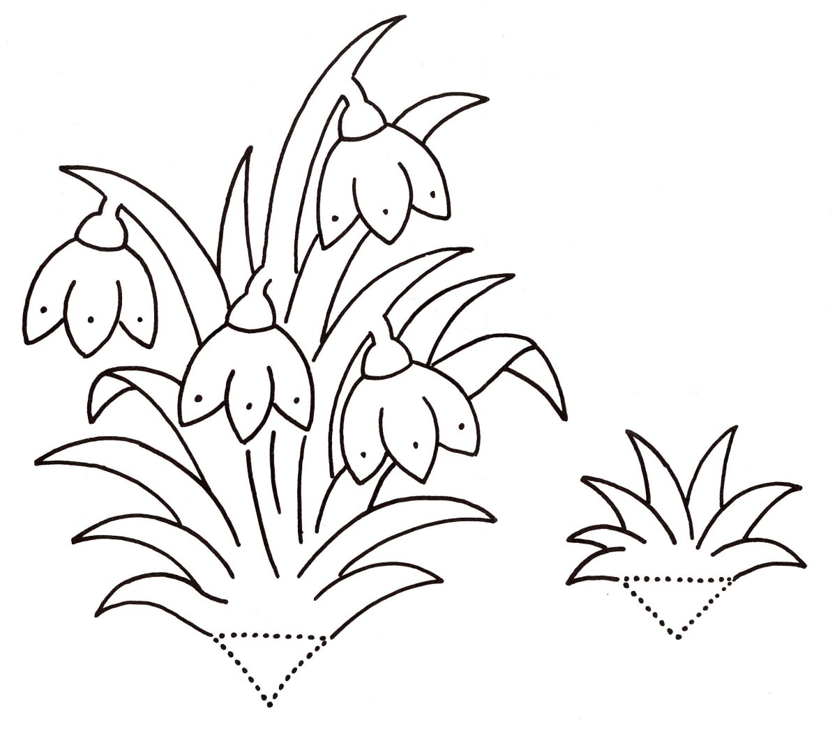 Цветы весенние на украшения окон