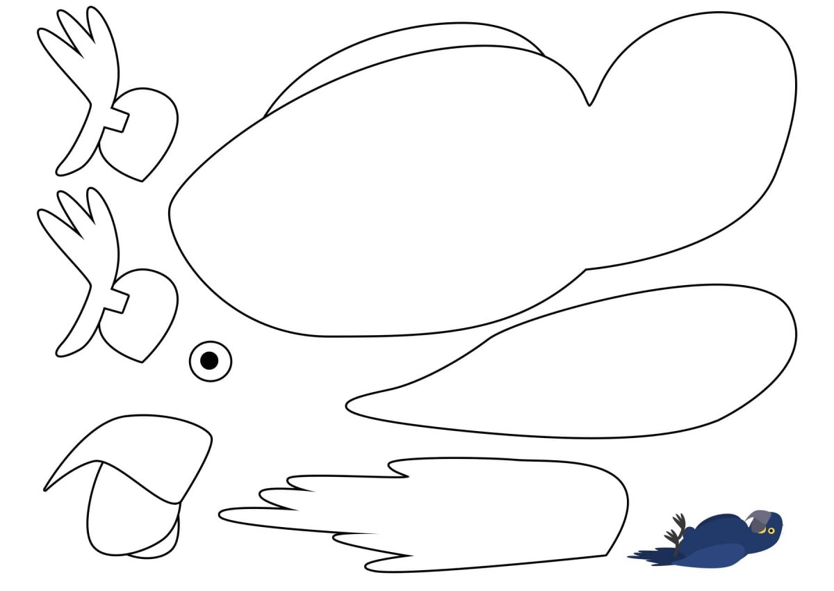 Попугай стилизация