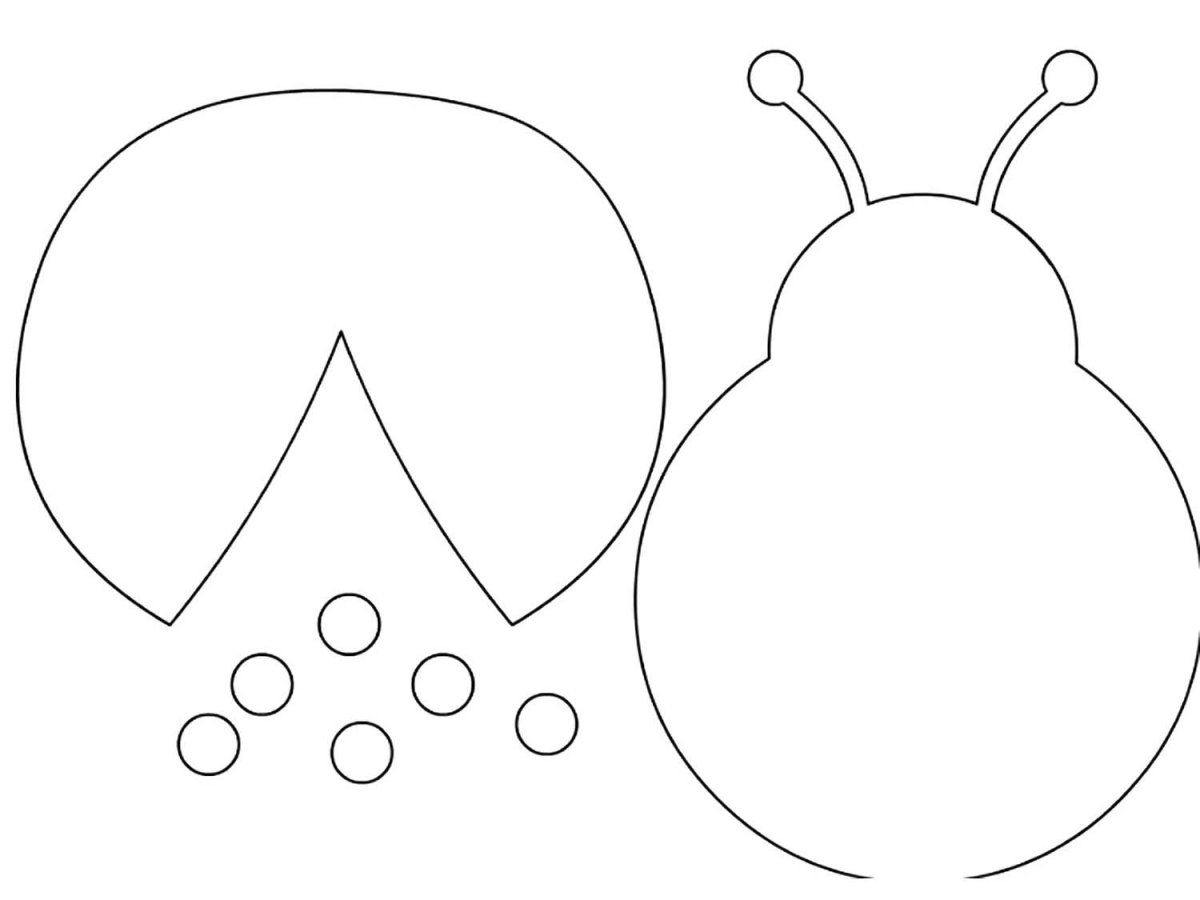 Трафареты для аппликаций из цветной бумаги для детей