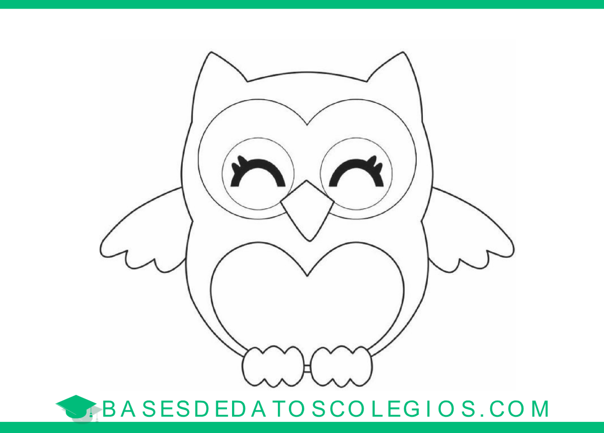 Трафарет Совы для аппликации