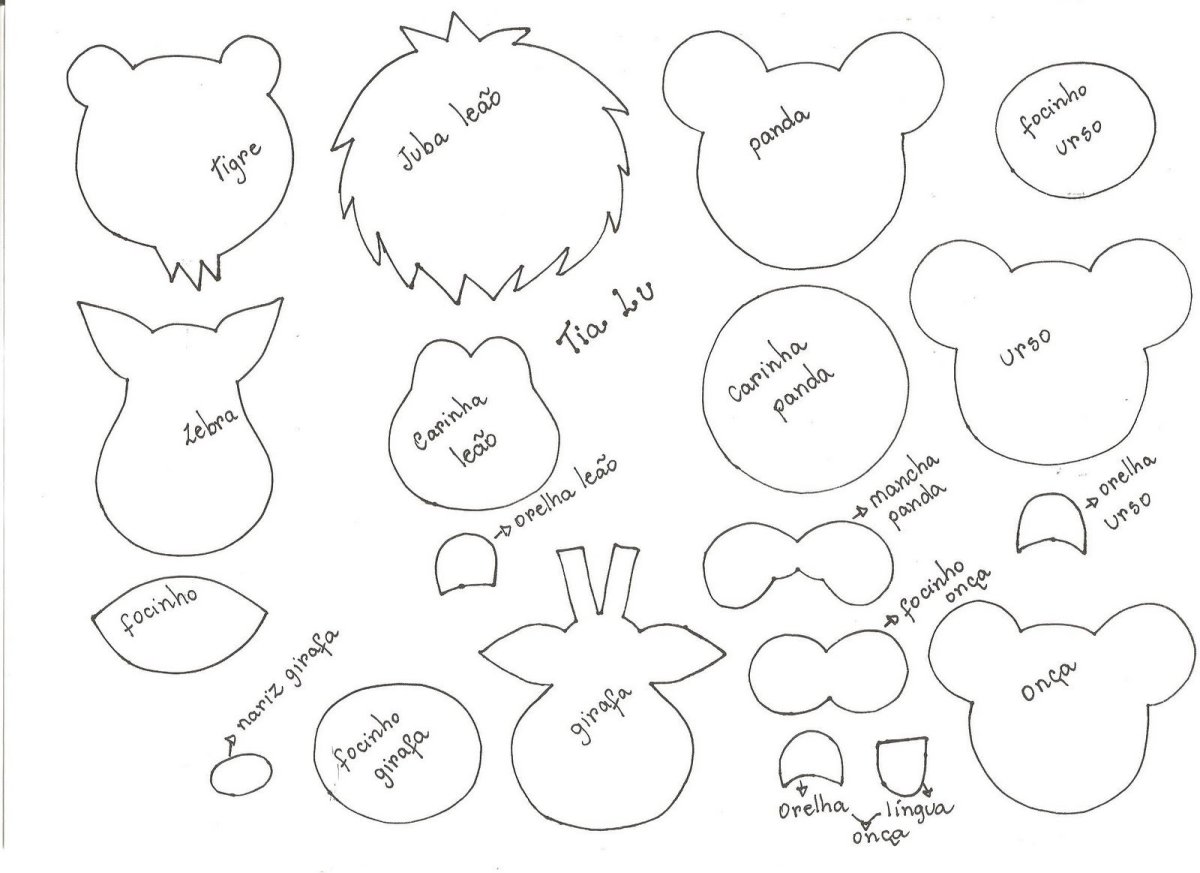 Заготовки для игрушек из фетра