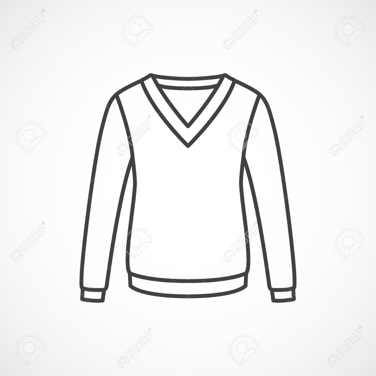 Мужская водолазка технический эскиз