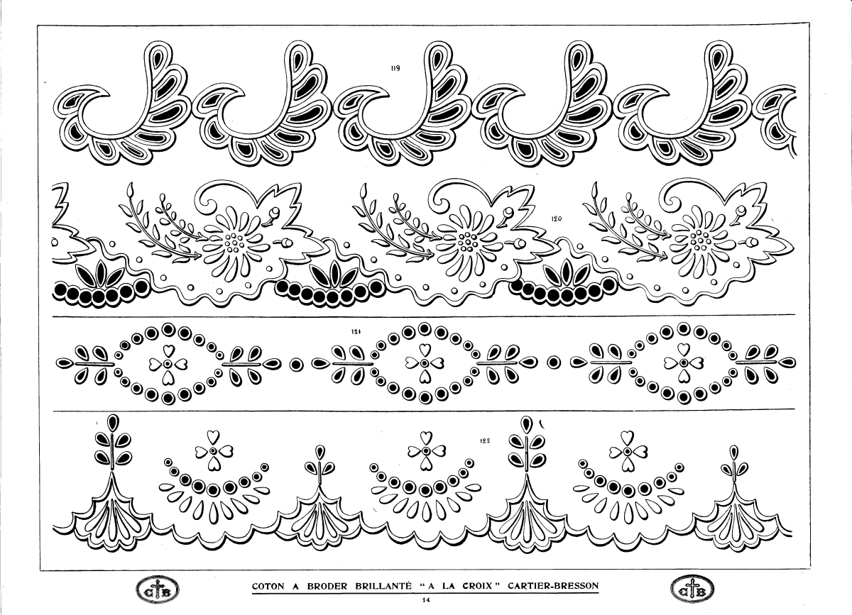 Воротник Ришелье схемы