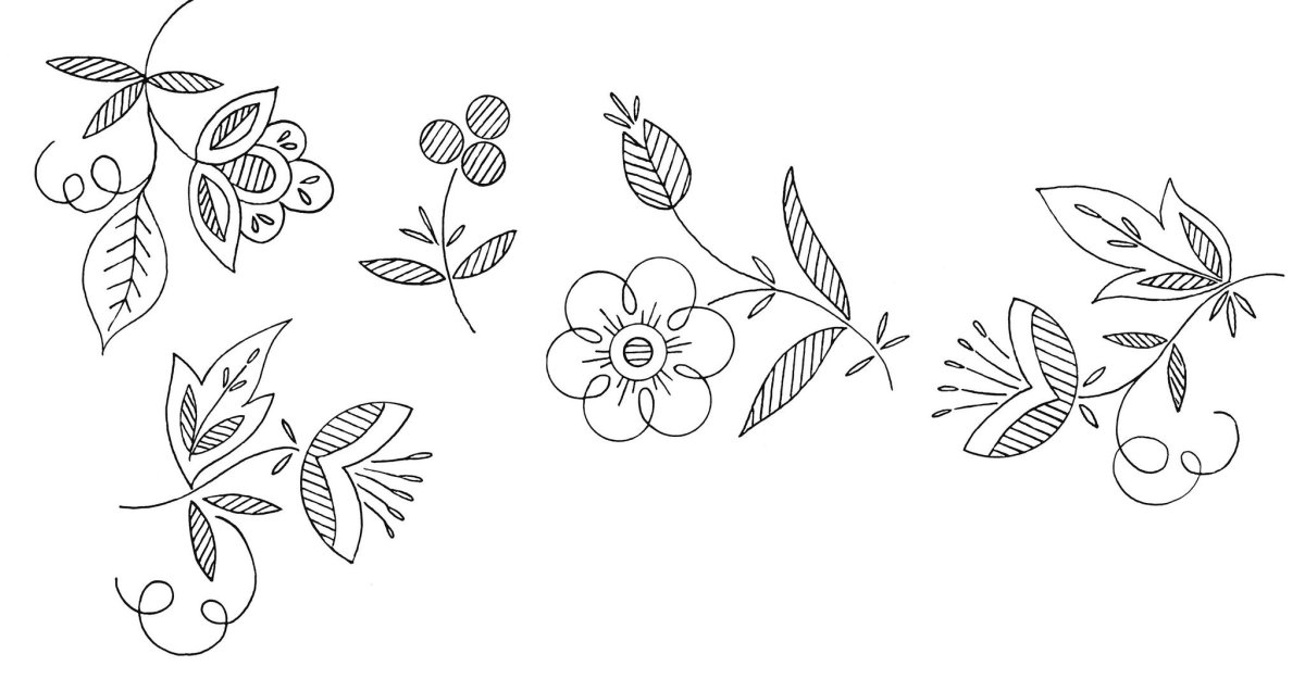 Трафареты для люневильской вышивки