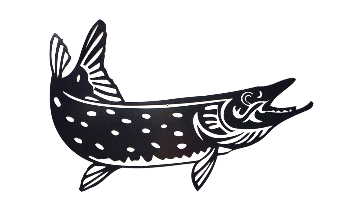 Трафарет щуки