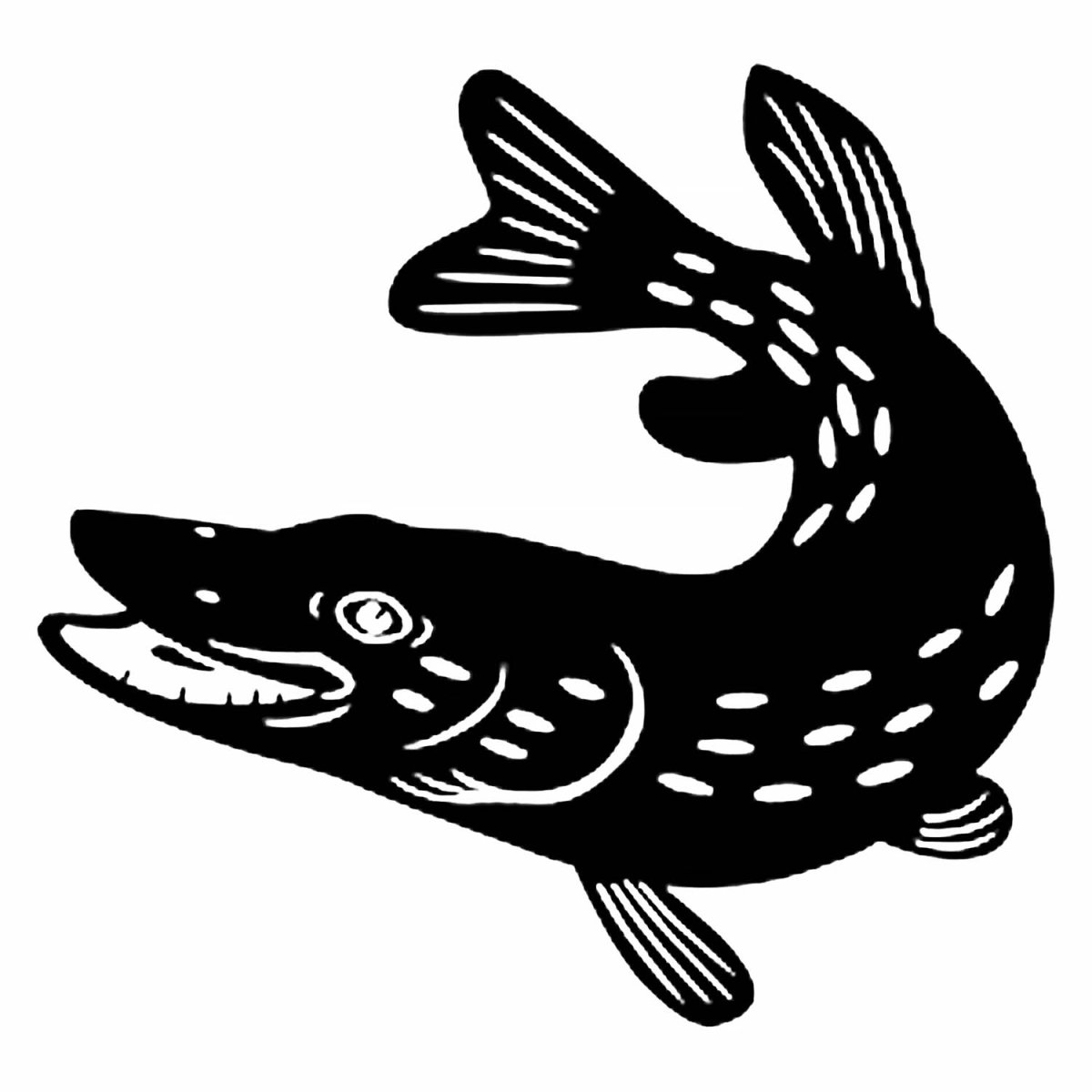 Рыба щука вектор