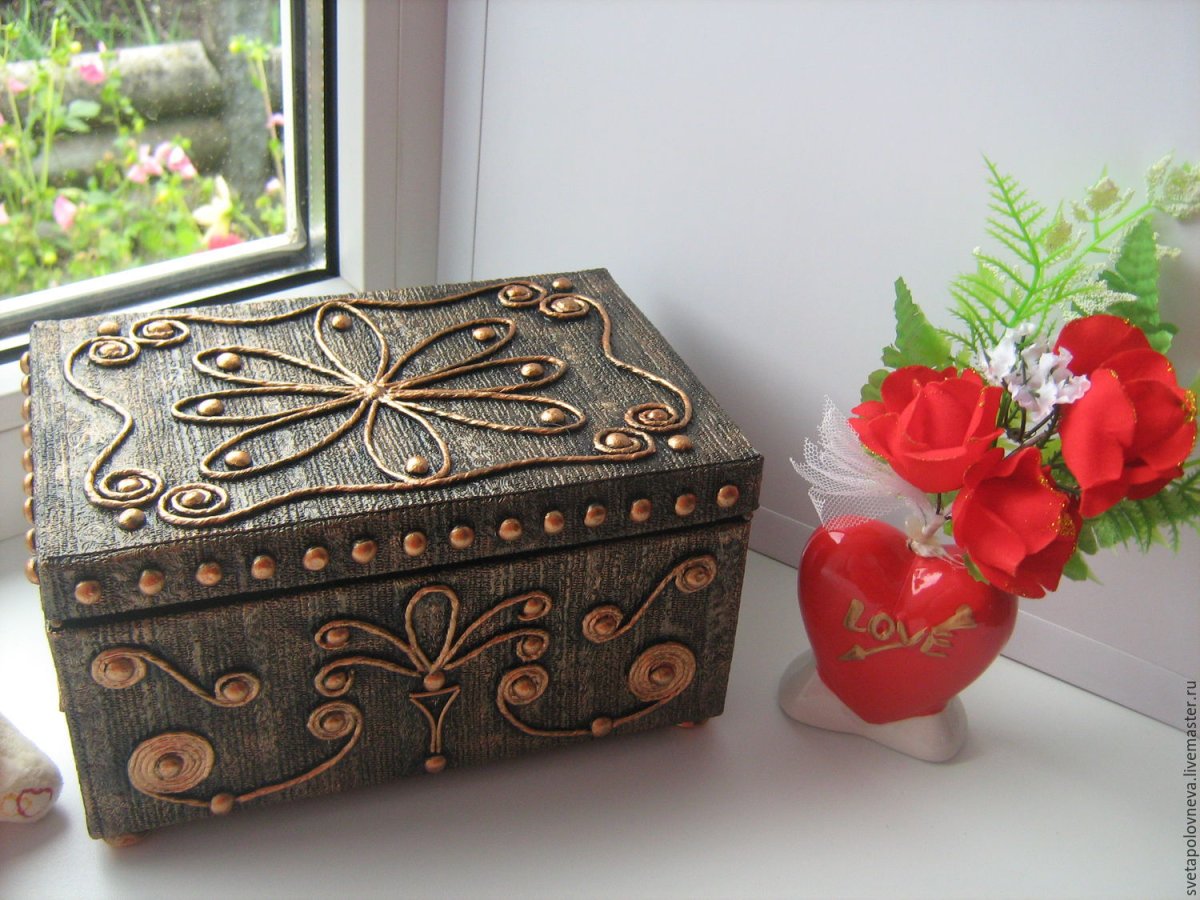 Пейп арт шкатулки мастер класс