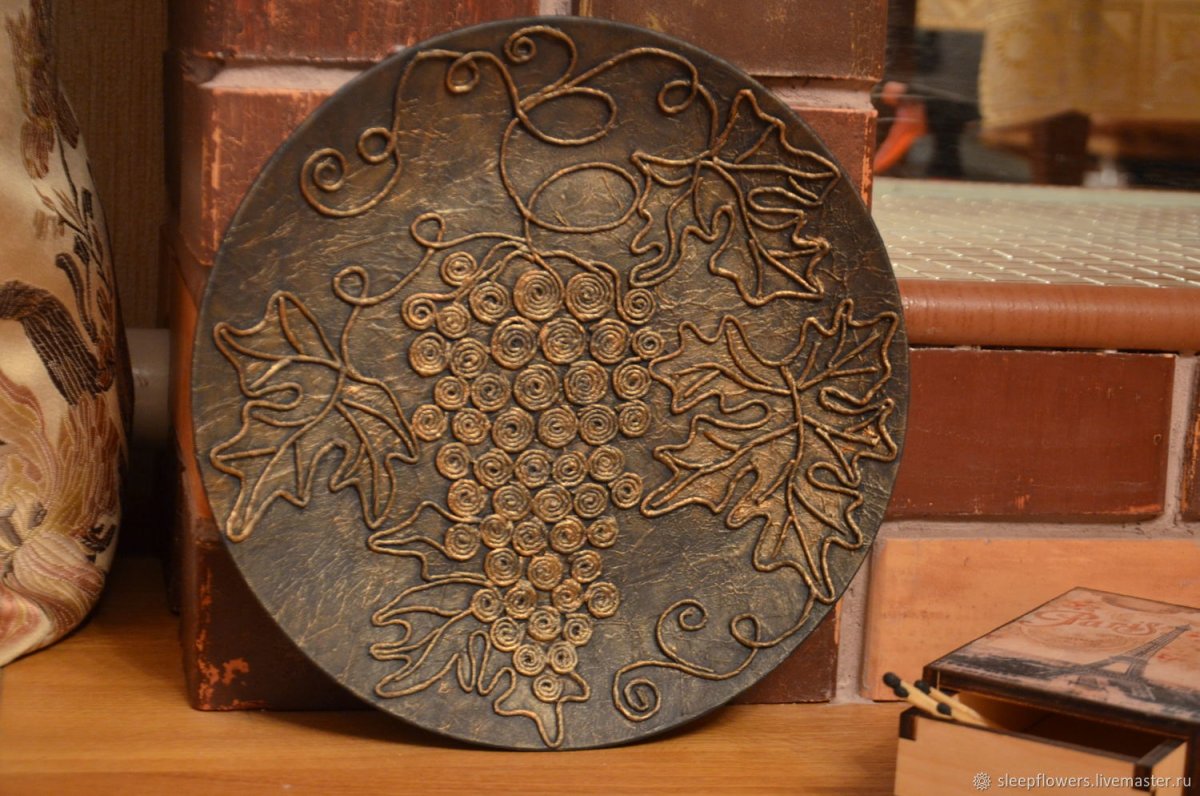 Декор бутылки пейп арт