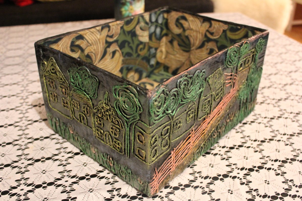 Декор бутылок шпаклевкой