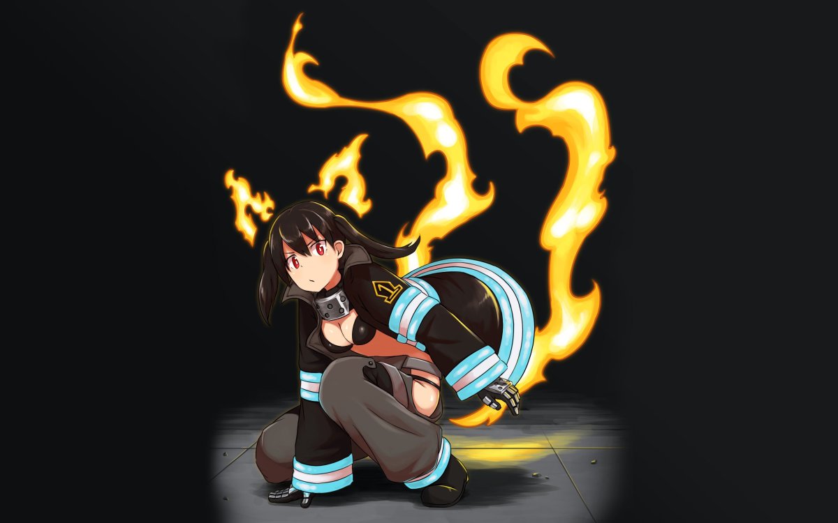 Пожарная бригада аниме Тамаки и Шинра