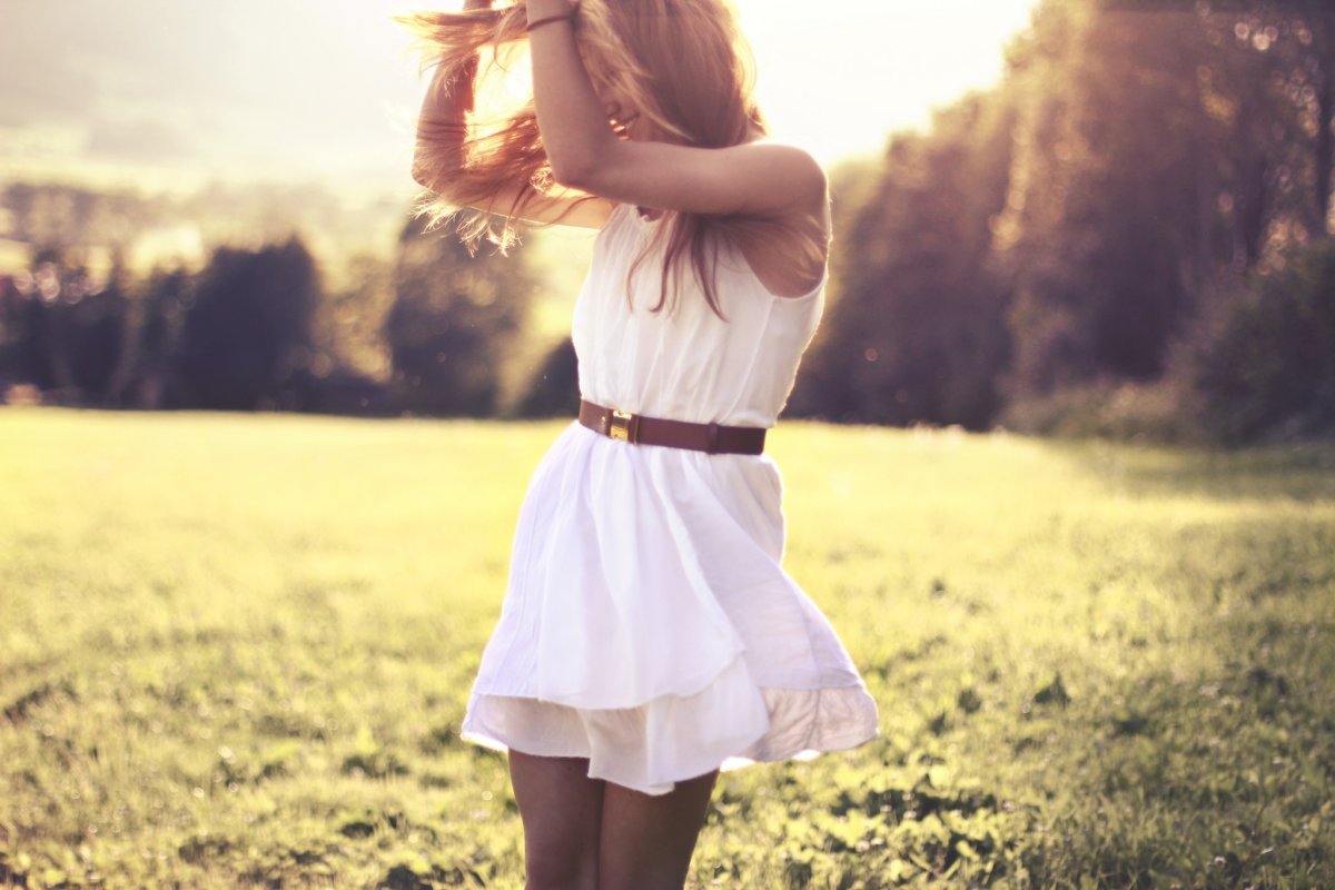 Счастливая девушка