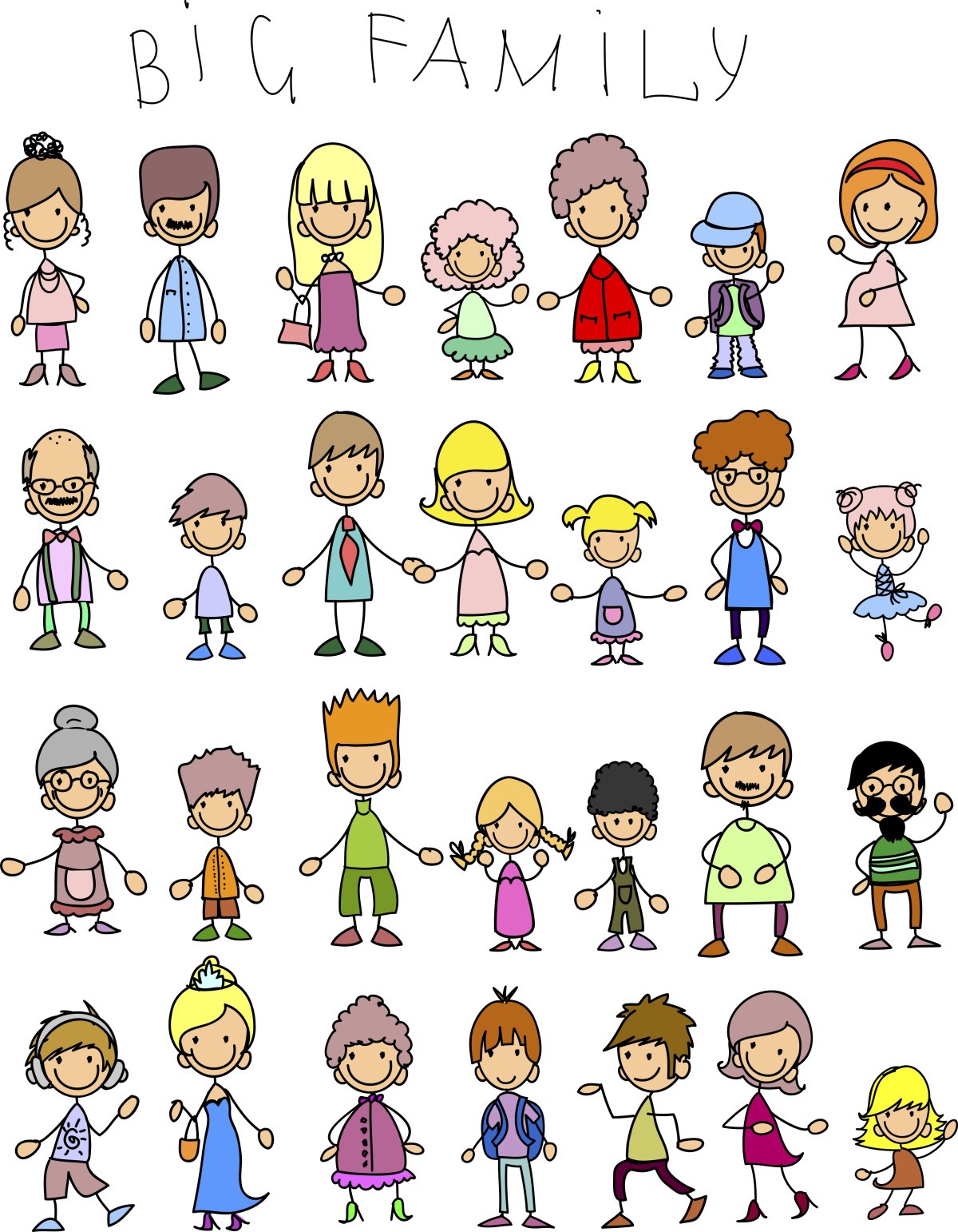 Семья смешные рисунки
