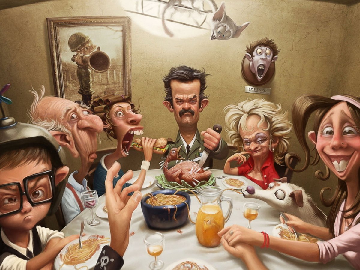 Веселое застолье