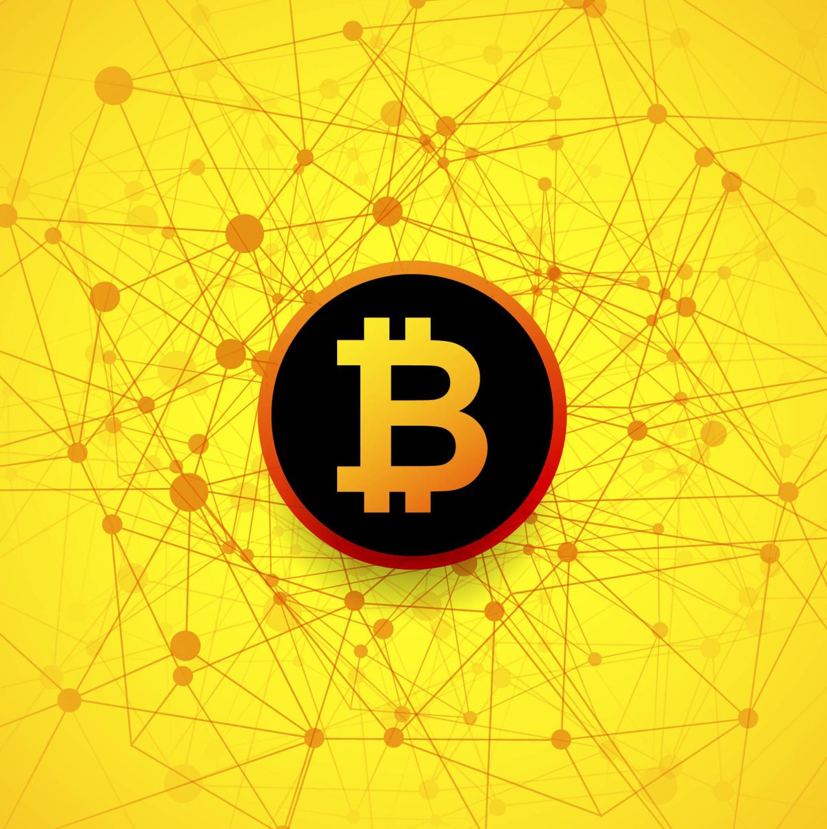 Биткоин желтый