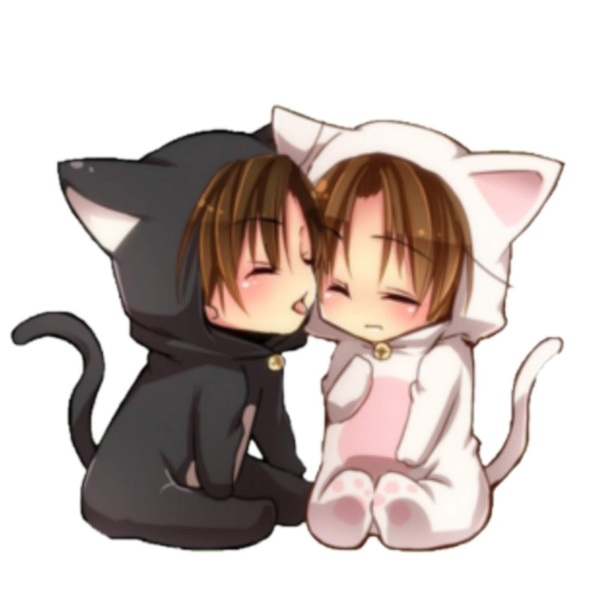 Чиби мальчик и девочка