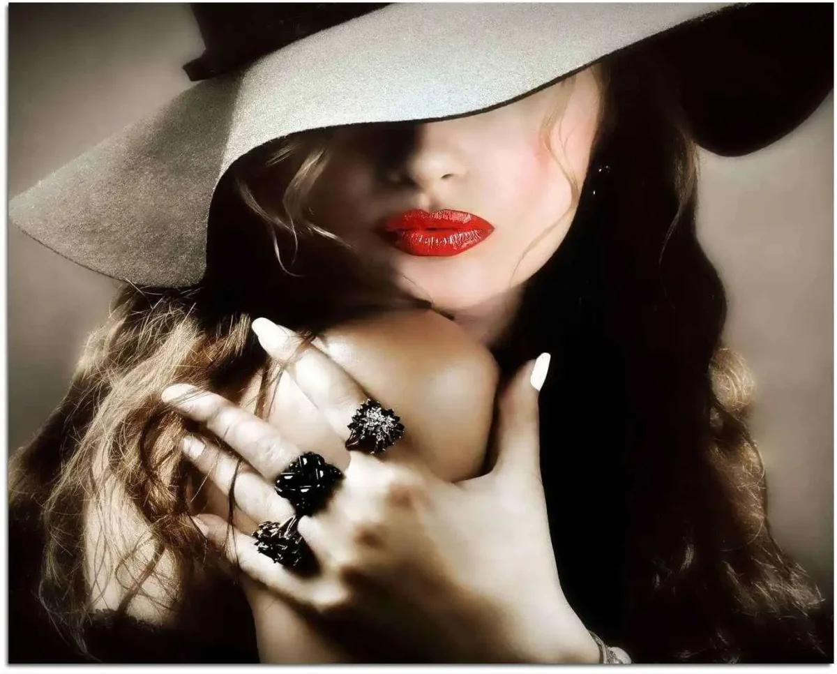 Дама в черной шляпе