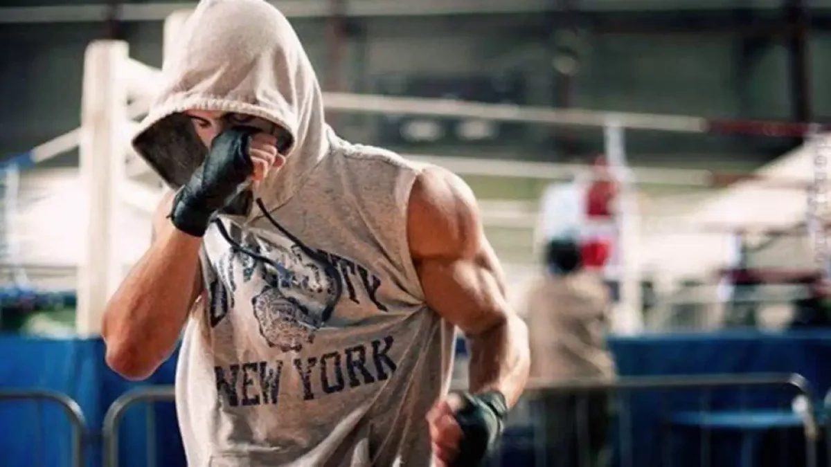 Боксер в капюшоне