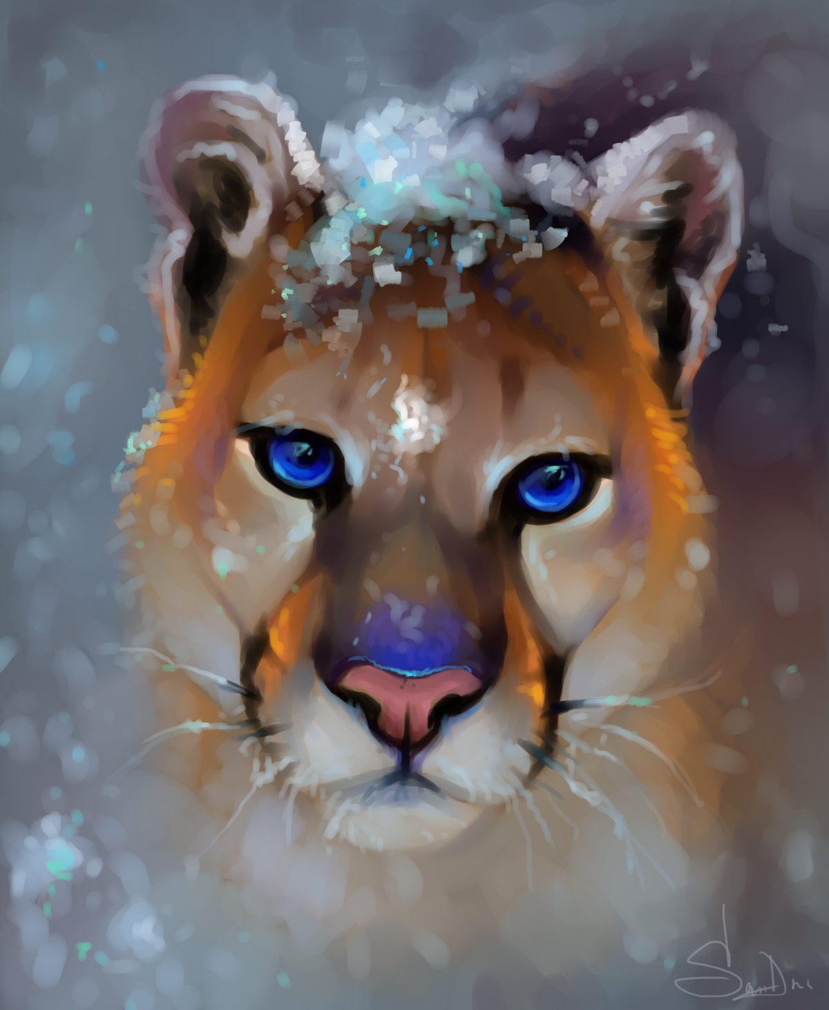 Морды животных арт