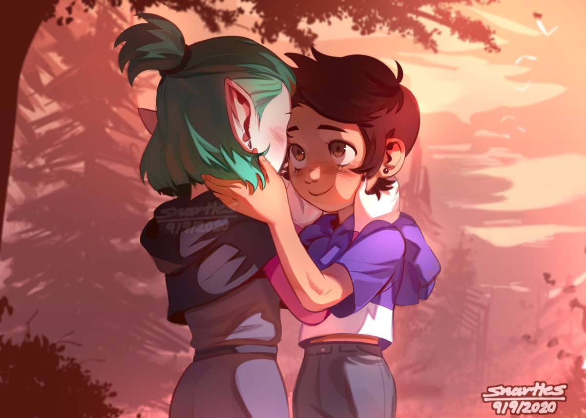 Совиный дом Эмити поцелуй