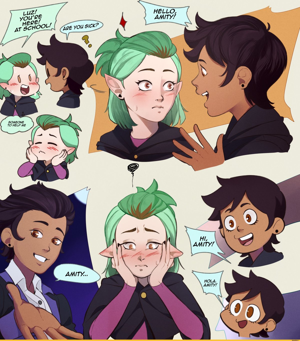 Луз Носеда и Эмити Блайт