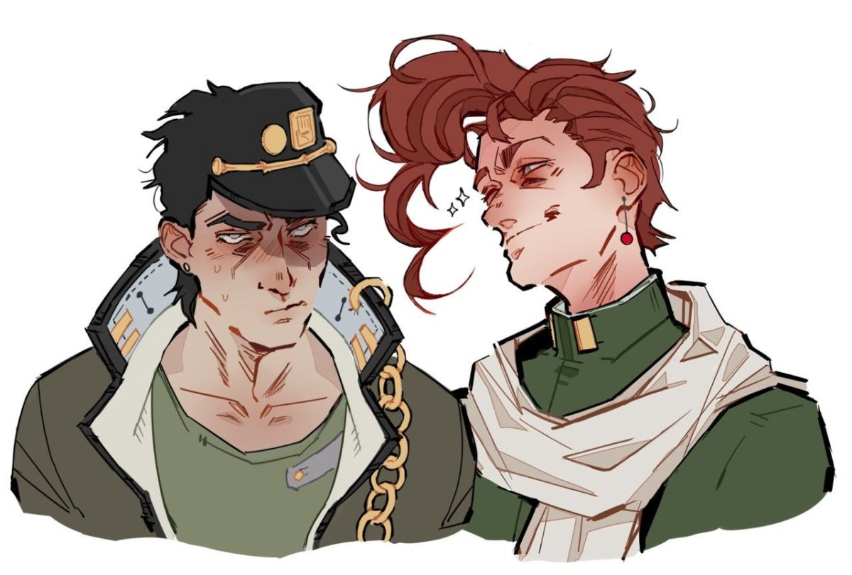 Какеин пьёт чай с Джотаро