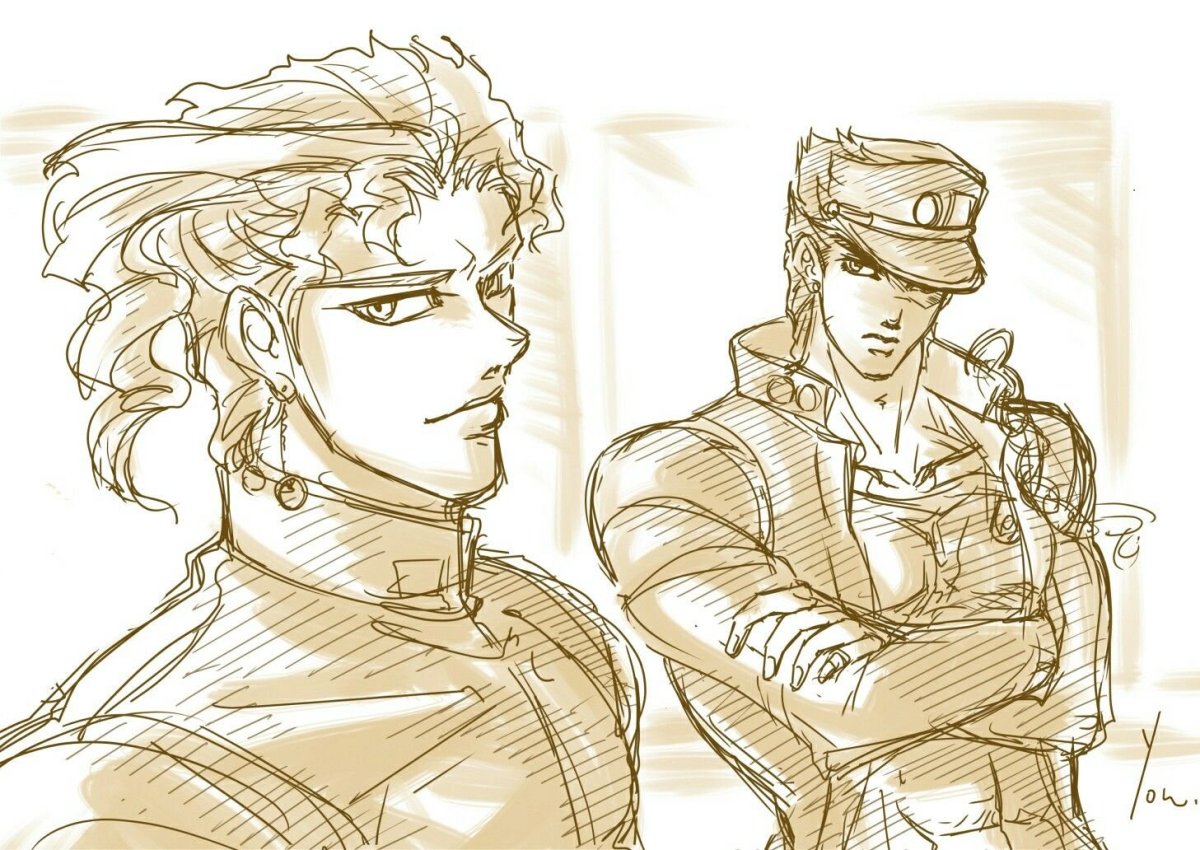 Jojo Kakyoin and Jotaro