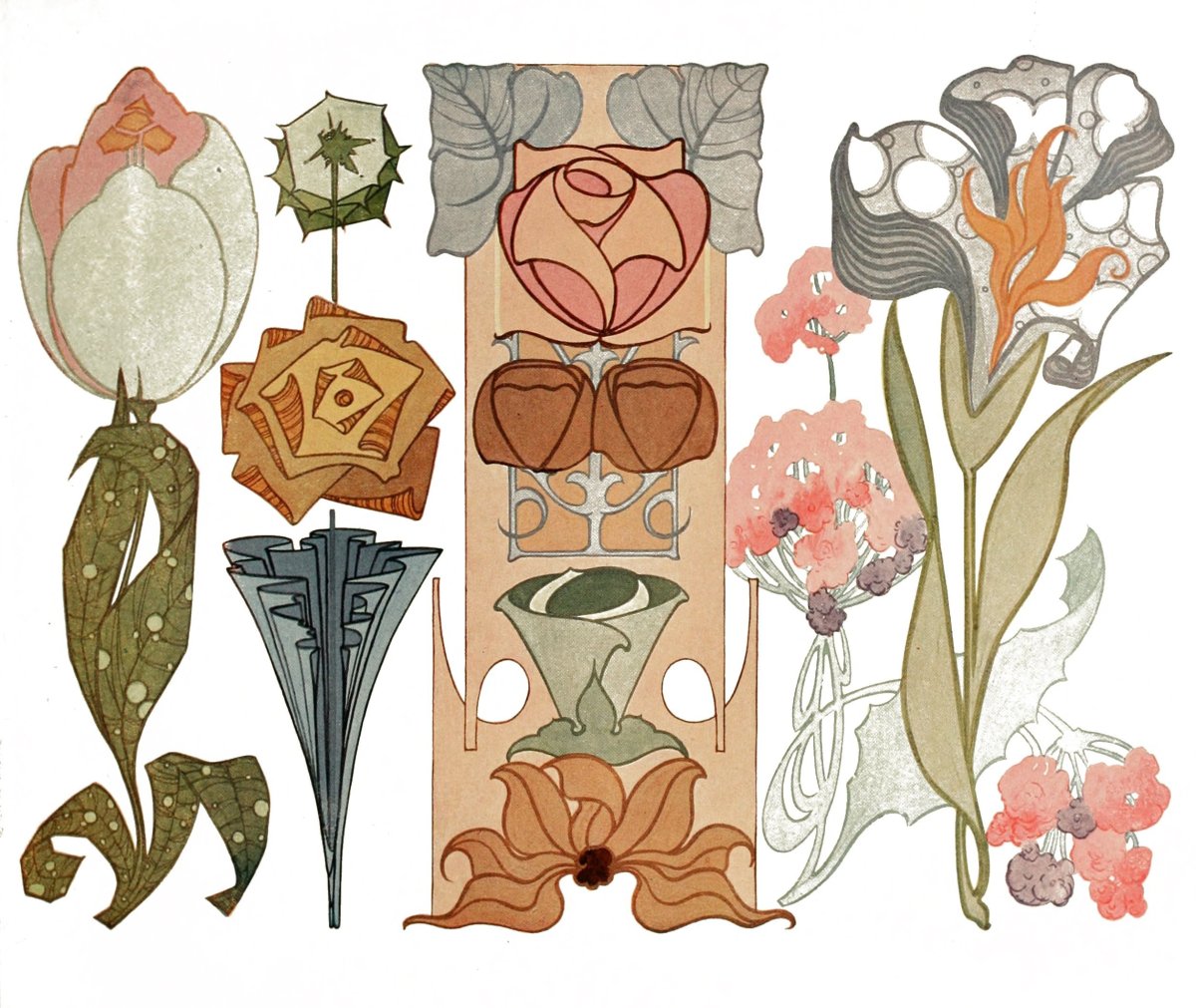 Модерн ар нуво Сецессион югендстиль орнамент