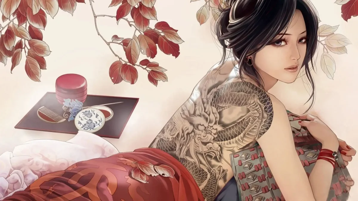 Аниме девушки с тату