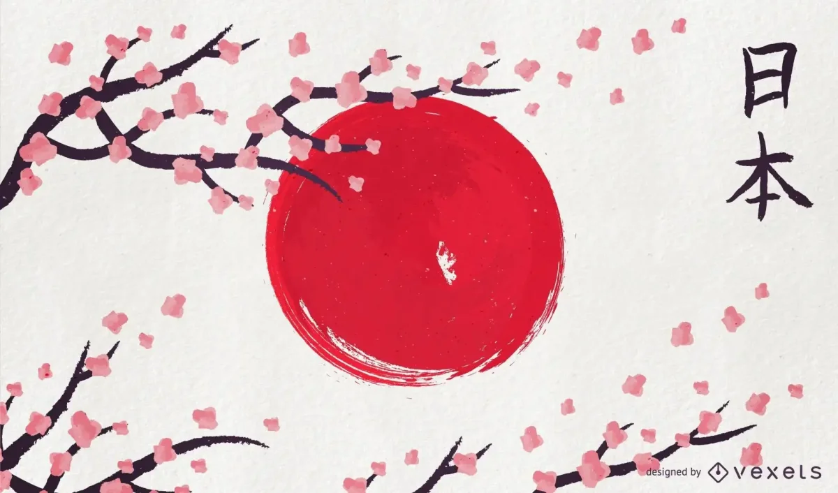 Япония гейша и Самурай арт