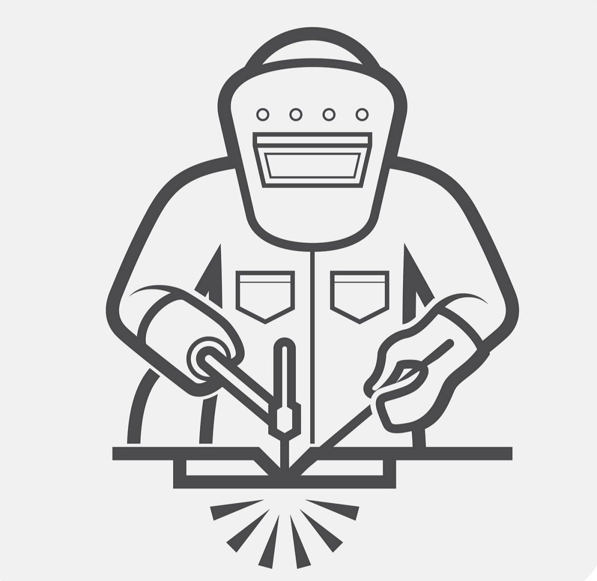 Красивый сварщик