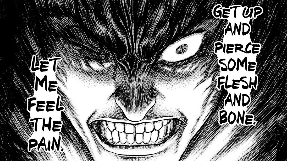 Берсерк Гатс и ширке поцелуй