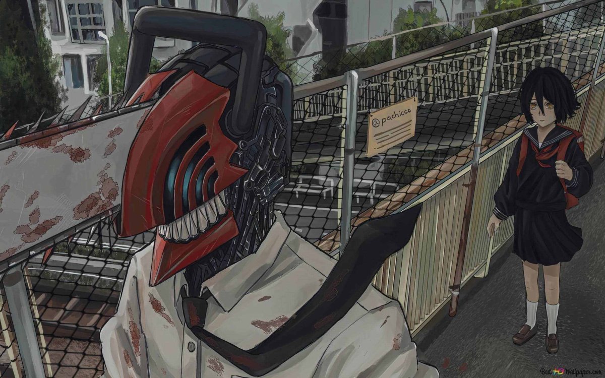 Человек бензопила эскиз