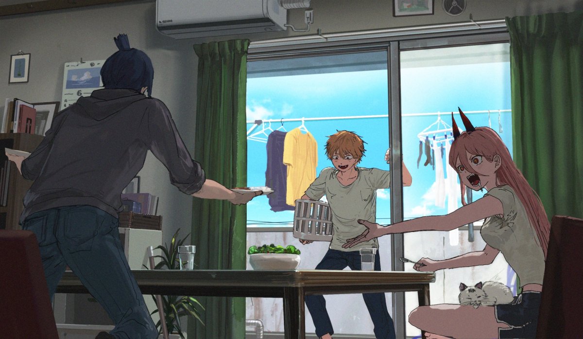 Денджи человек бензопила арт