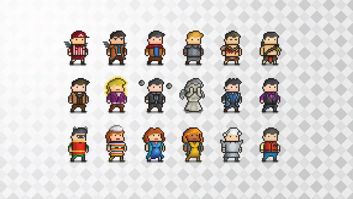 Пиксель арт персонажи