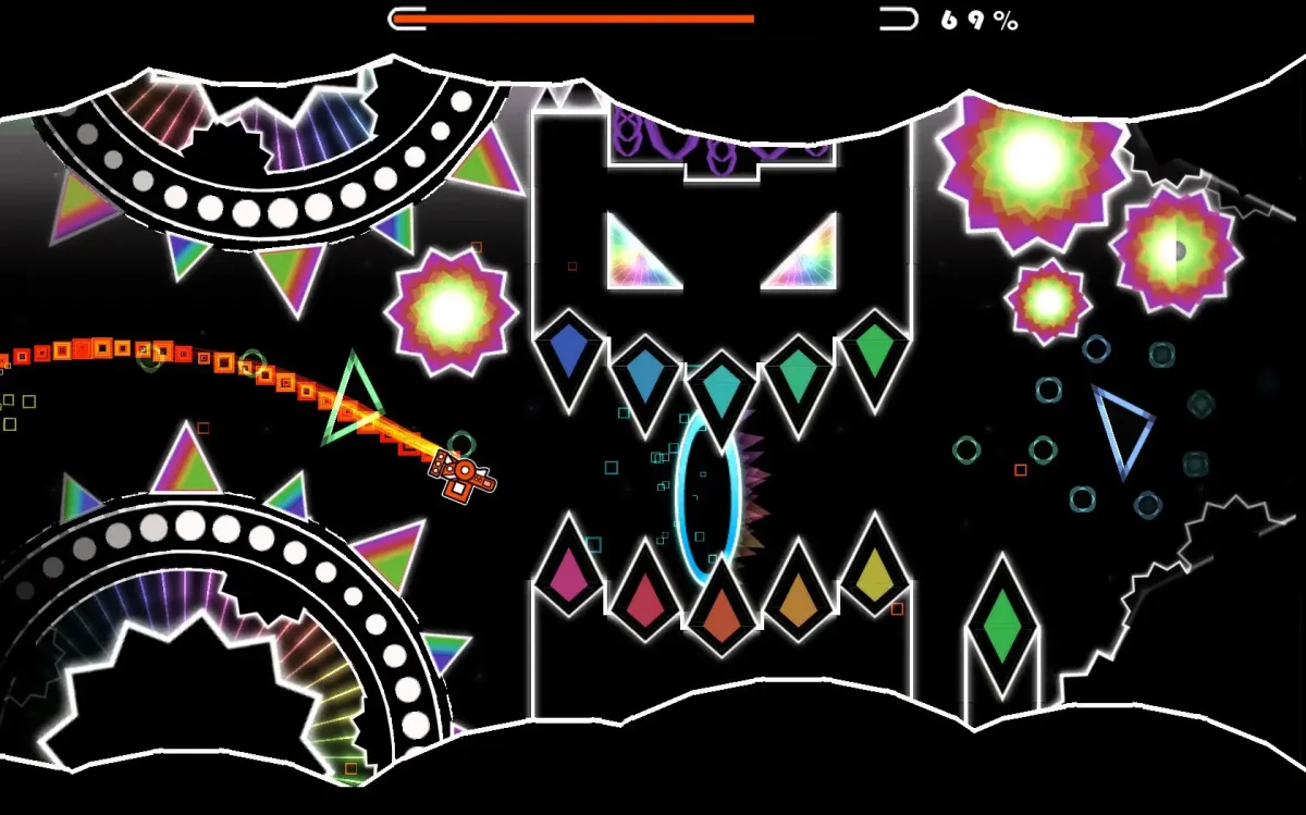 Зеленый монстр геометри Даш