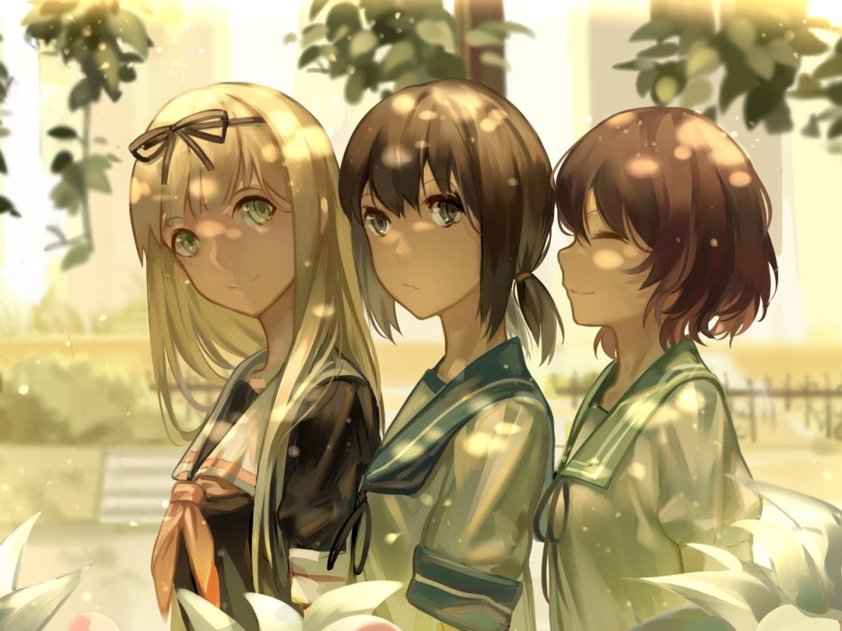 Три подруги аниме