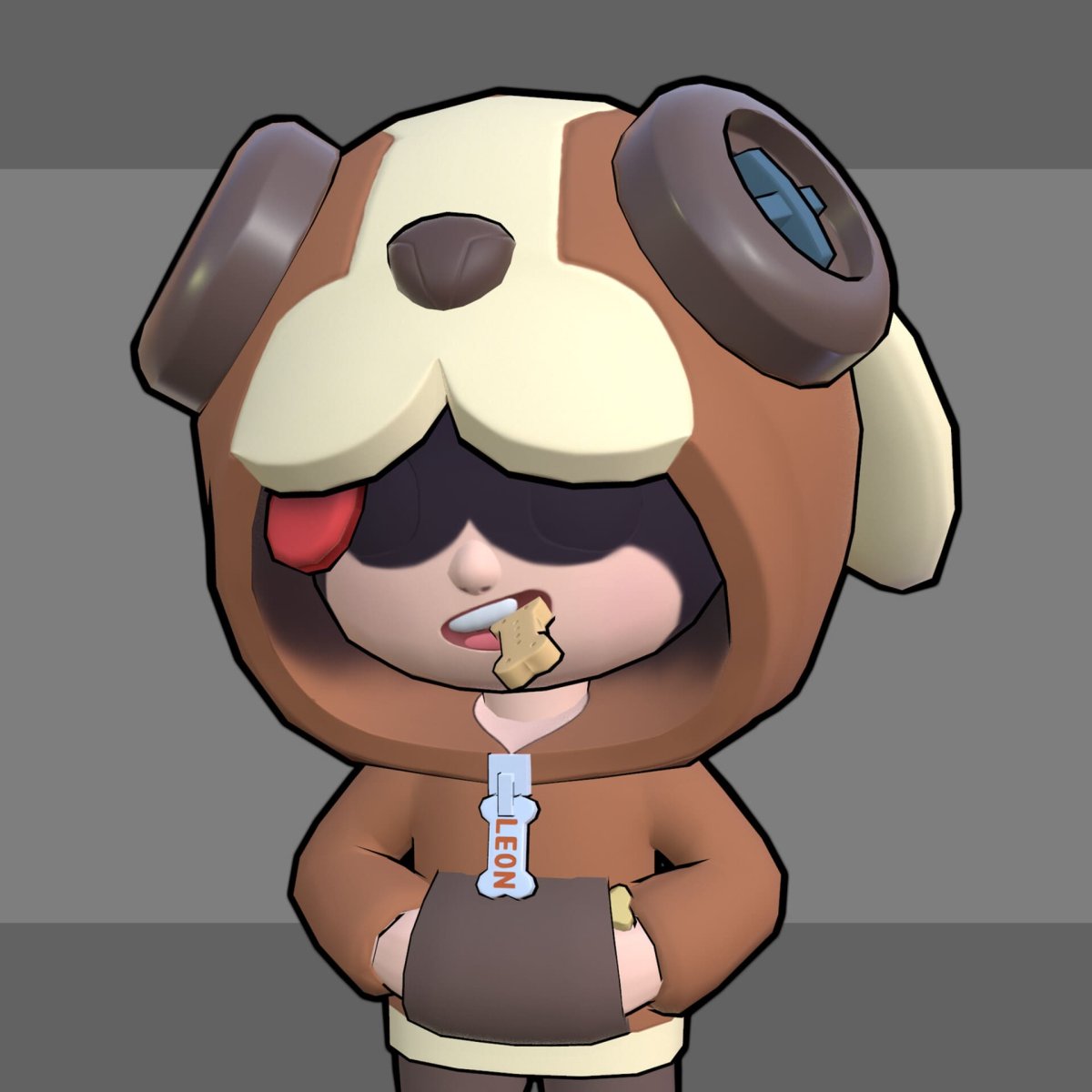 Леон арт Brawl Stars