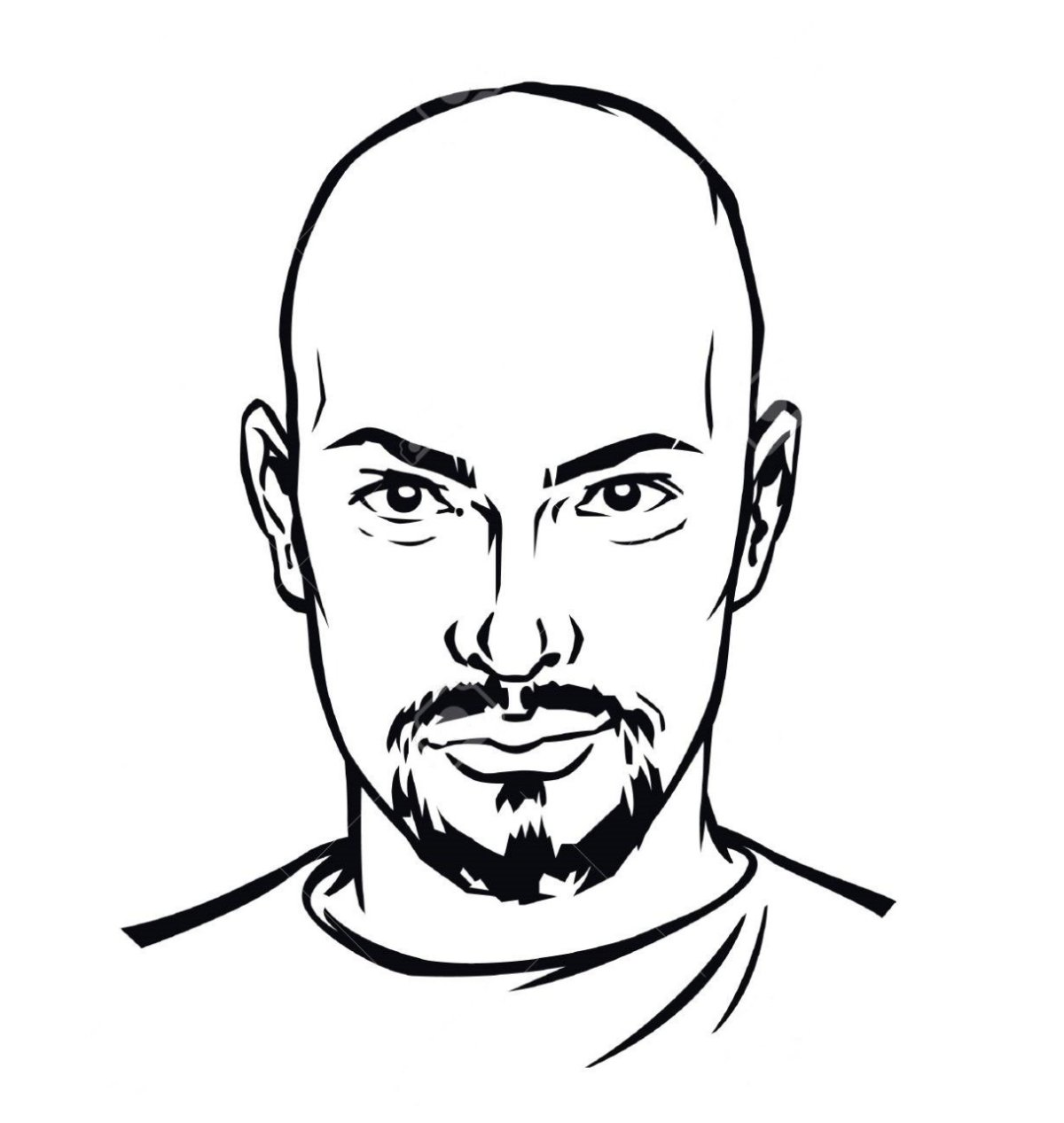 Аватар с щетиной иконка