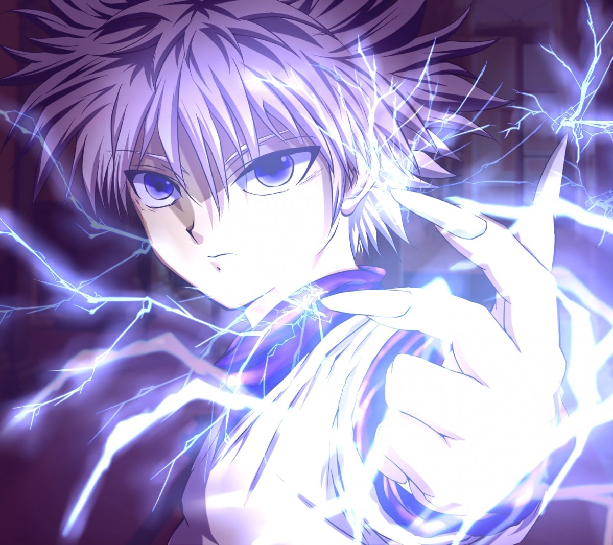 Киллуа арт с молнией