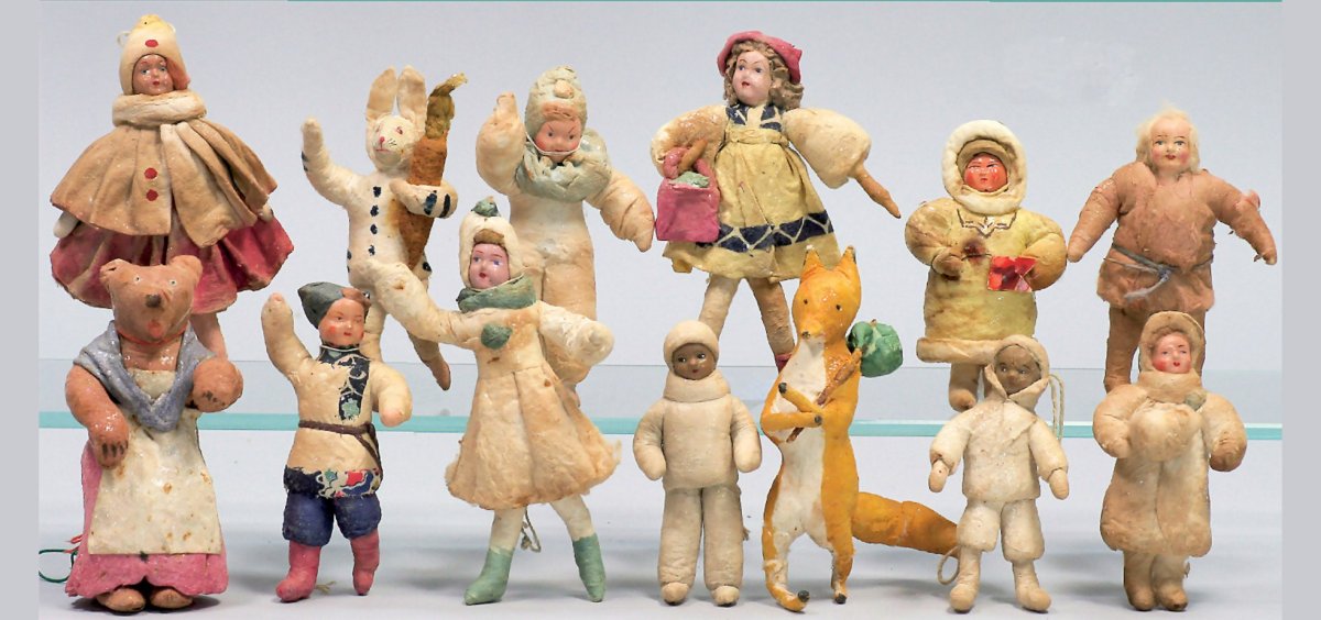 Винтажные ватные игрушки