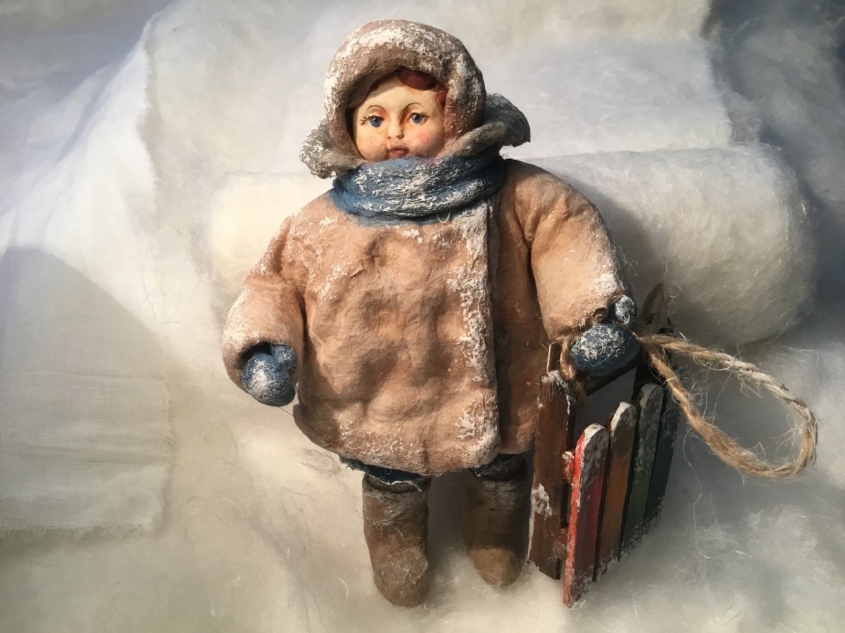 Раиса Футорняк ёлочные игрушки из ваты